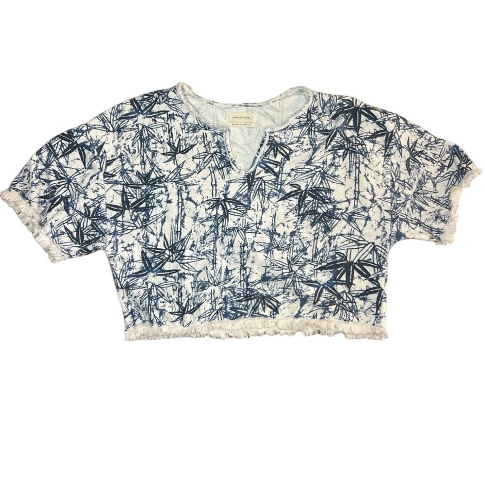 Urban outfitters propped jersey Blue Patterned Shirt XS